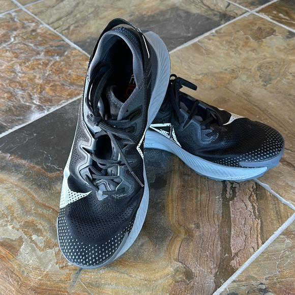 Nike ID Nike Trail Pegasus Grey and Black Customized Size 10.5 - Picture 3 of 7